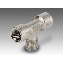A12 1/2" - Racor T roscado hembra-macho-hembra en latón