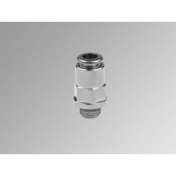 F1 NSF Ø6 - 1/4" - Racor recto macho para uso alimentario