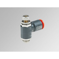 MRF N Ø12 - 3/8" - Microregulador de caudal para cilindro en tecnopolímero