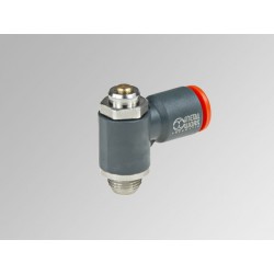 MRF O Ø6 - M5 - Microregulador de caudal para cilindro con regulación de tornillo en tecnopolímero