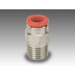 R1-C Ø12 - 1/2" - Racor recto macho con rosca cónica