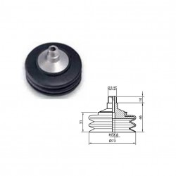 Ventosa de fuelle Ø73 mm en nitrílico
