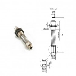 Compensador de altura Ø12 mm carrera 45 mm. rosca 1/4 hembra